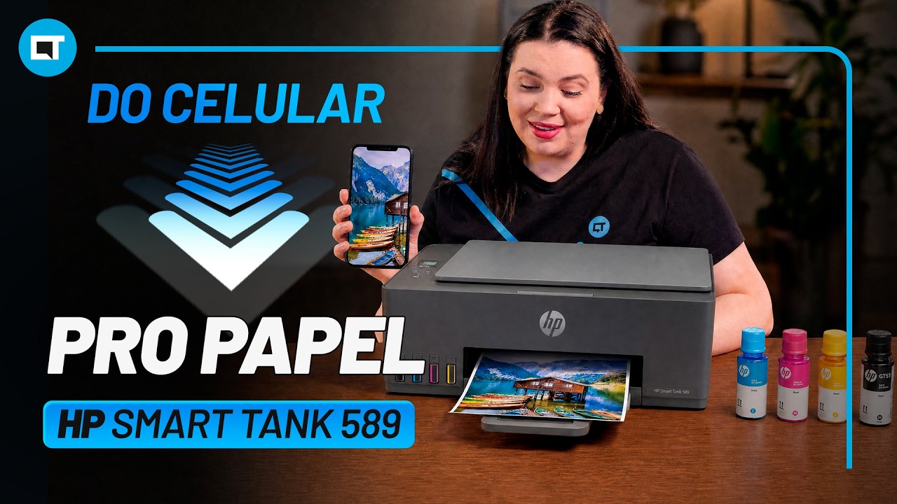 Sem cartuchos e com alta produtividade: conheça a impressora HP Smart Tank 589