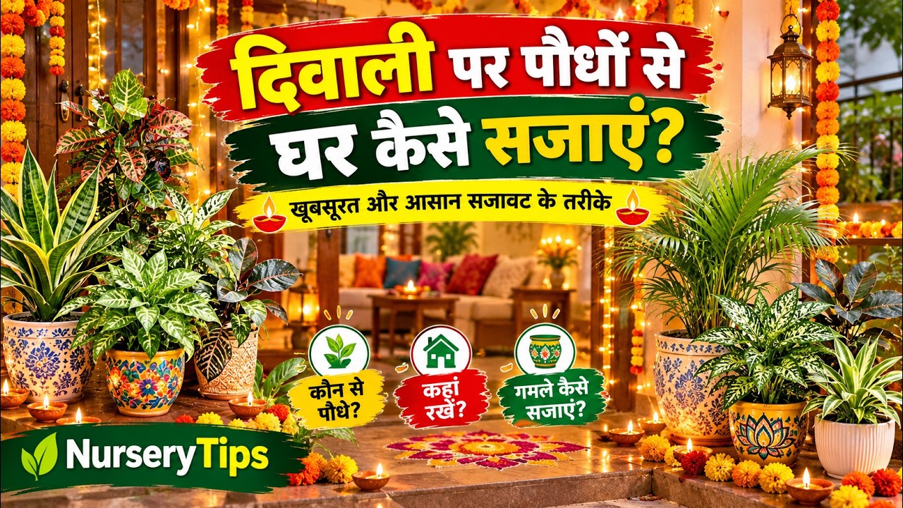 दिवाली पर पौधों से घर कैसे सजाएं? 🪴🪔 | खूबसूरत और आसान सजावट के तरीके | NurseryTips