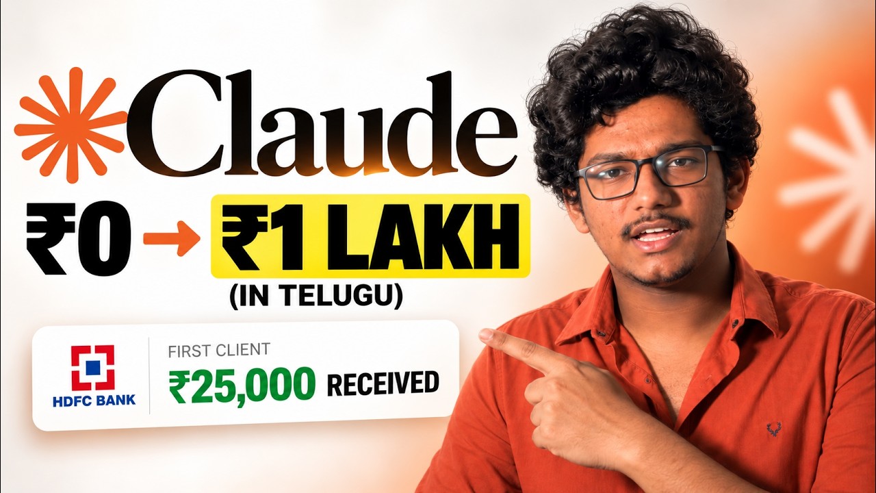 How to Make Money with Claude AI in 2026 | Beginner's Guide (In Telugu)