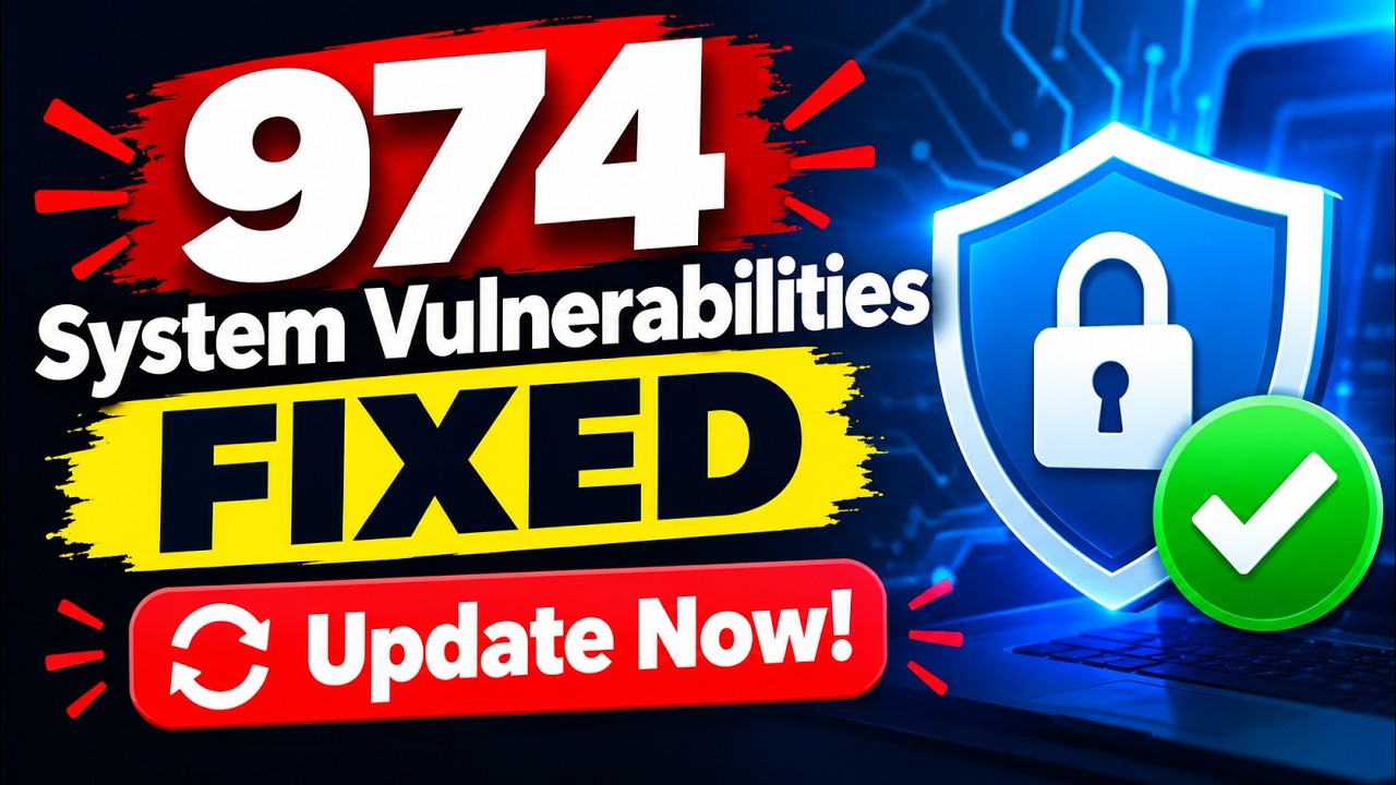 Microsoft Just Fixed 974 Flaws in ONE Update!