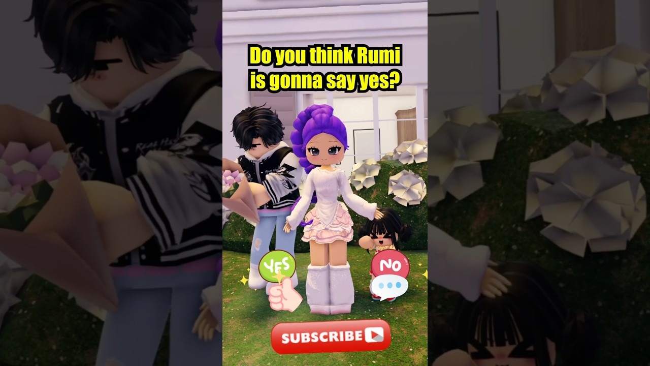 Will she say yes?#shorts #roblox