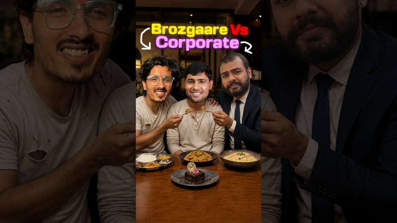 Corporate Job Vs Jobless Food!👀