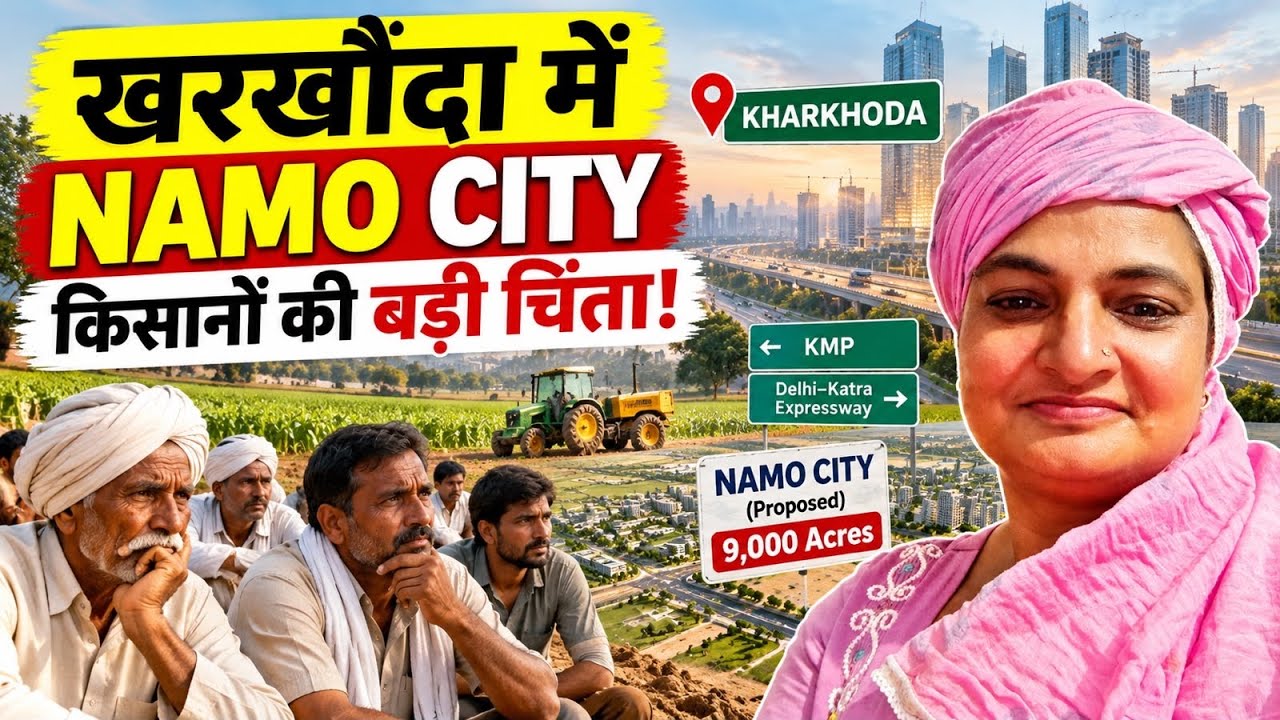 खरखौदा में नमो सिटी को लेकर किसानो मैं चिंता 🥺 # kharkhoda #live #haryana #property 