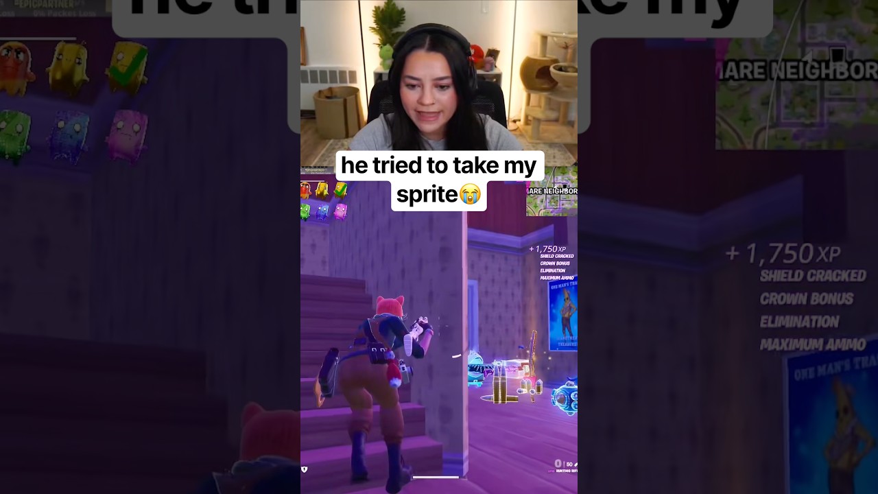 He Tried to Steal My Sprite 😭 #fortnite #gaming