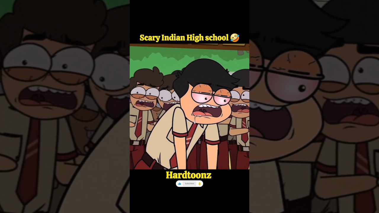 Scary Indian High school 🤣 | Hardtoonz #shorts #animation #viralvideo #shortsfeed #funnyvideo #funny