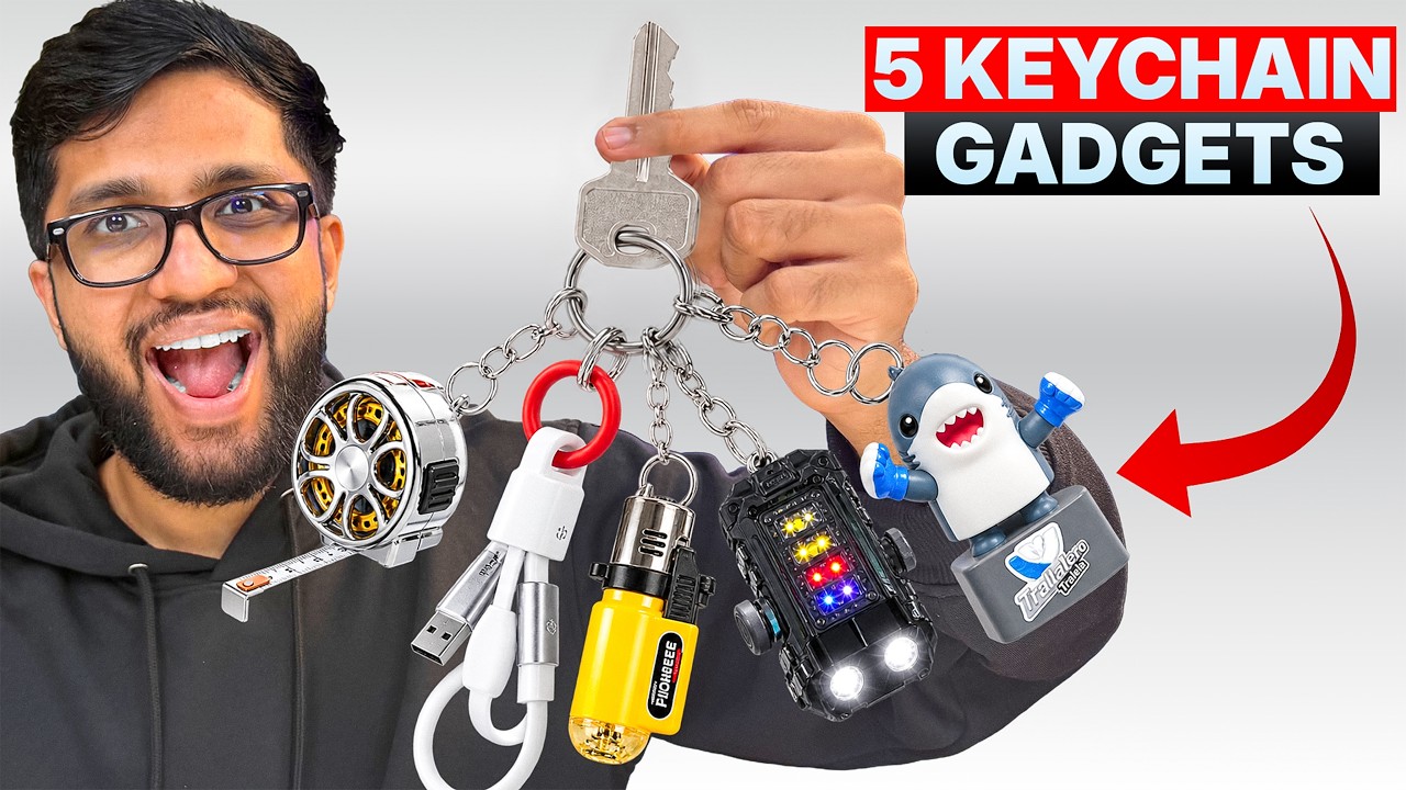 MY BROTHER BOUGHT 5 USEFUL KEYCHAIN GADGETS