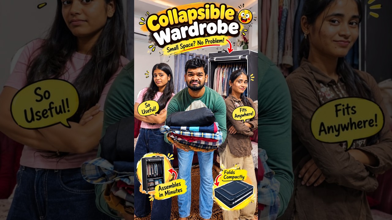 No Space for Clothes? Try This Smart Wardrobe! 🔥