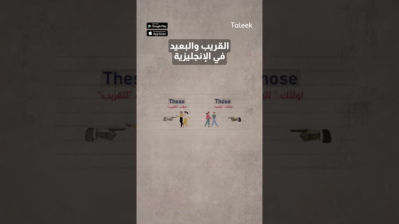 لو بتتلخبط بين "This" و "That"؟ 🤔 فالفيديو ده هيلخصلك القريب والبعيد في أقل من دقيقة! 👇