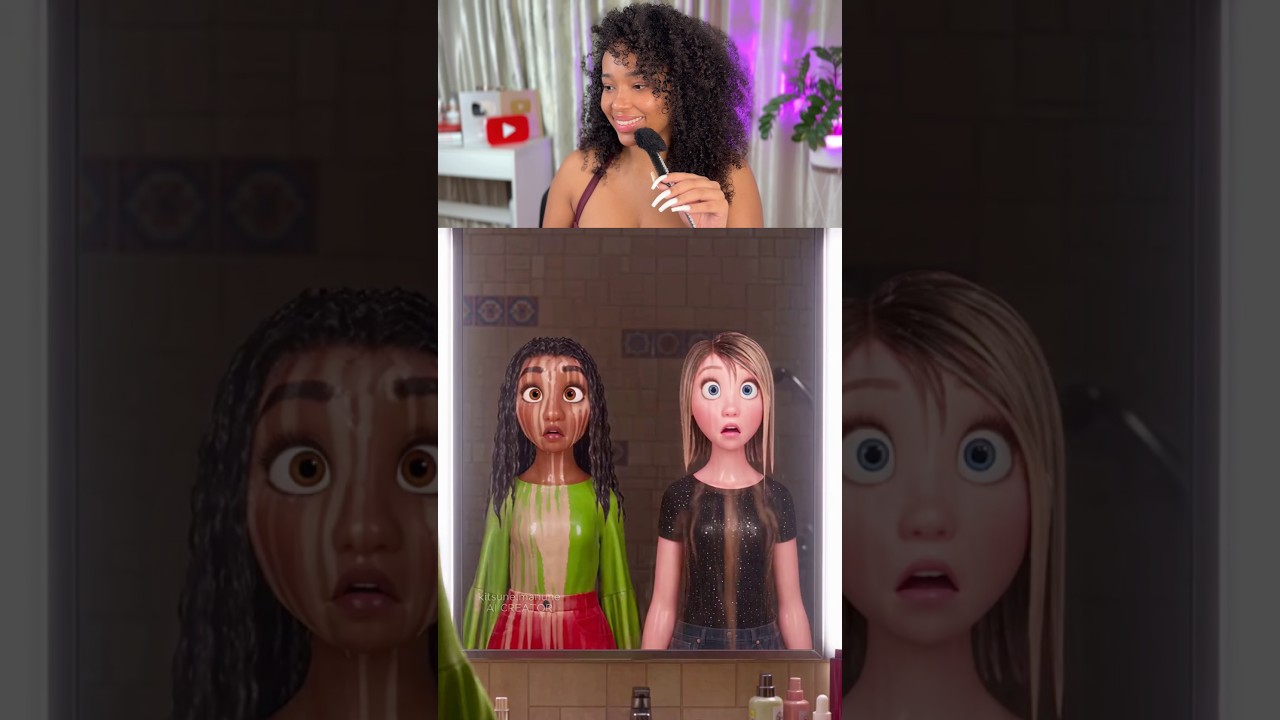 Errou por pouco no tom! 😂 #makeup #funny #pixar