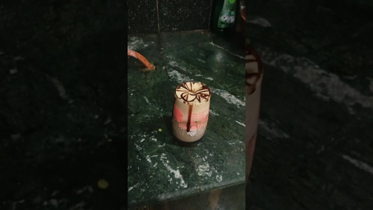Child cool restrorent style chocolate cold coffee ☕☕☕🍫🍫