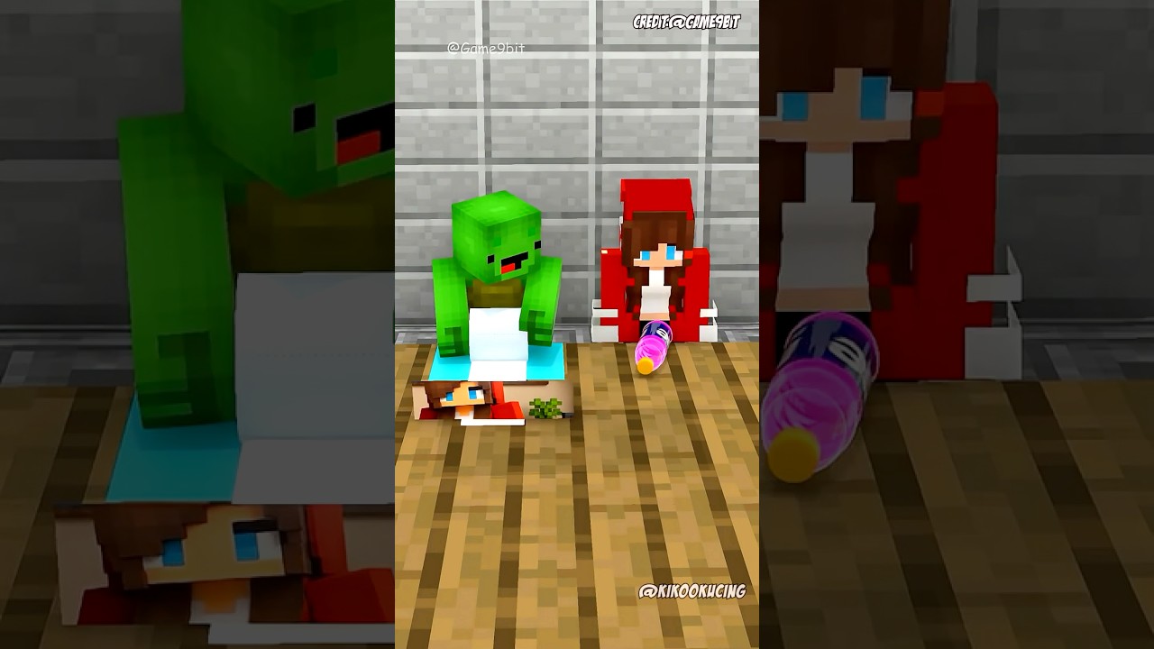 Bantu bocil jj kalahkan mikey kura-kura jahat‼️😱#shorts #minecraft