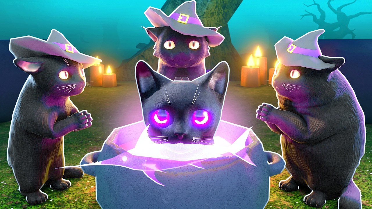 НОВЫЙ ВЕДЬМОВСКОЙ КИСИК! Roblox Kitten Game