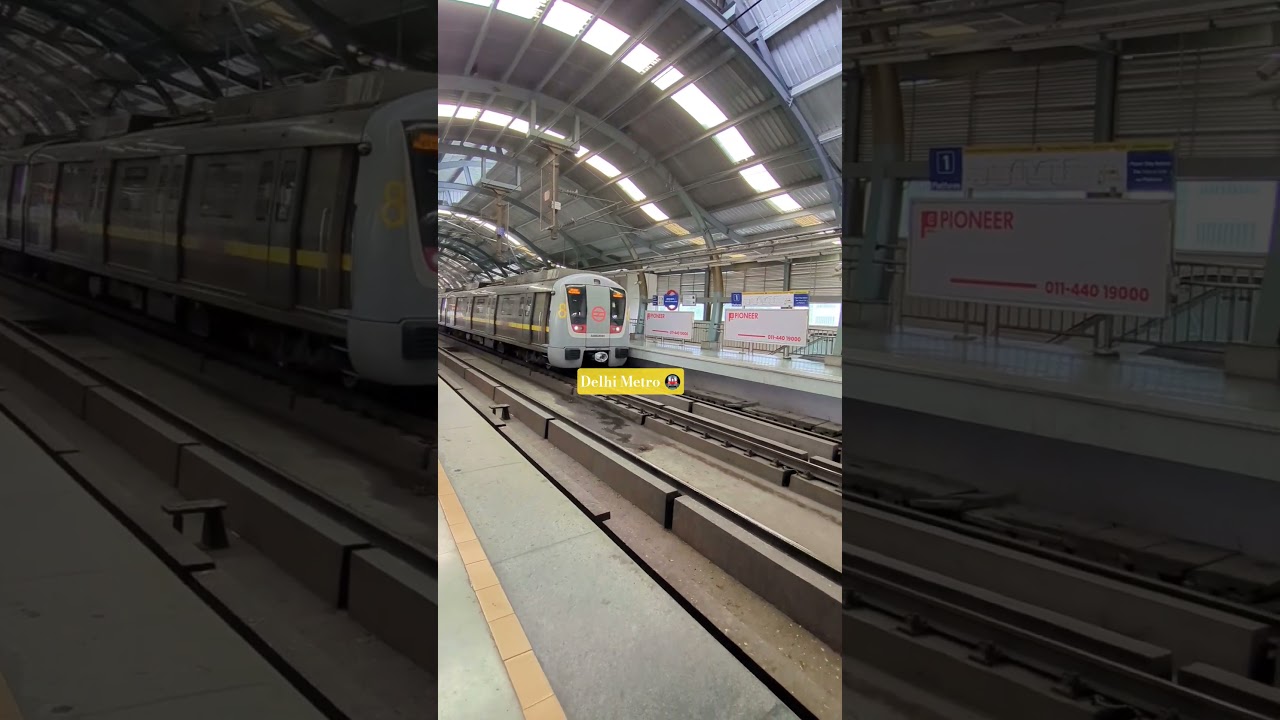 Delhi Metro 🚇 | Metro Travel Experience 2026 | Arriving Metro at Station | Delhi Metro Journey