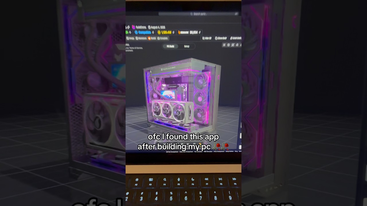 ofc I found this app after building my pc 🥀🥀 #pcbuild #pcmasterrace #pcgaming #tech #setup