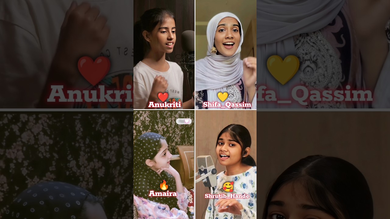 Ye Rate Ye Mousam 🥰 | Anukriti X Shifa Qassim X Amaira X Shrutib Hande #viral #singing #shorts