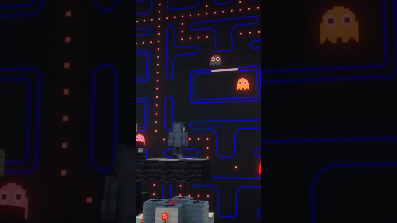 PacMan mit Redstone!🤯🎮 #minecraft #redstone #minecraftredstone #minecraftbuild #minecraftdeutsch