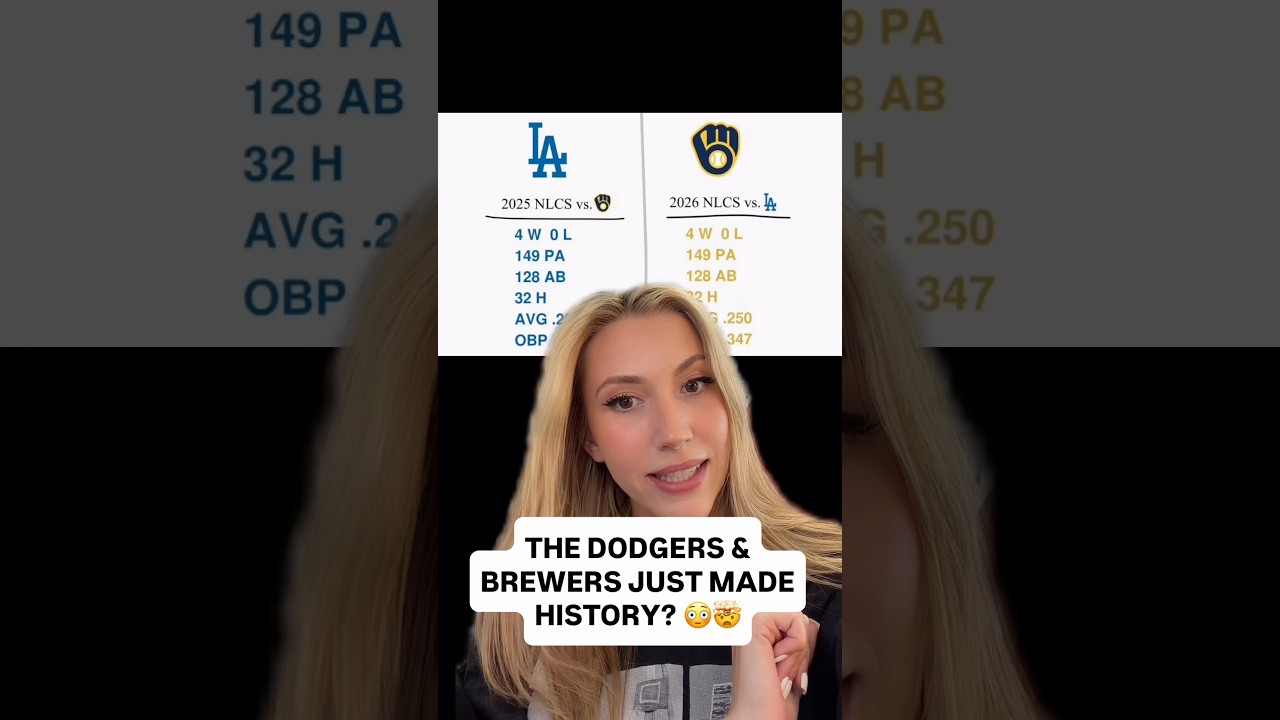 The CRAZIEST Coincidence in MLB History 🤯 #mlb #baseball #dodgers #brewers #mlbplayoffs #nlcs
