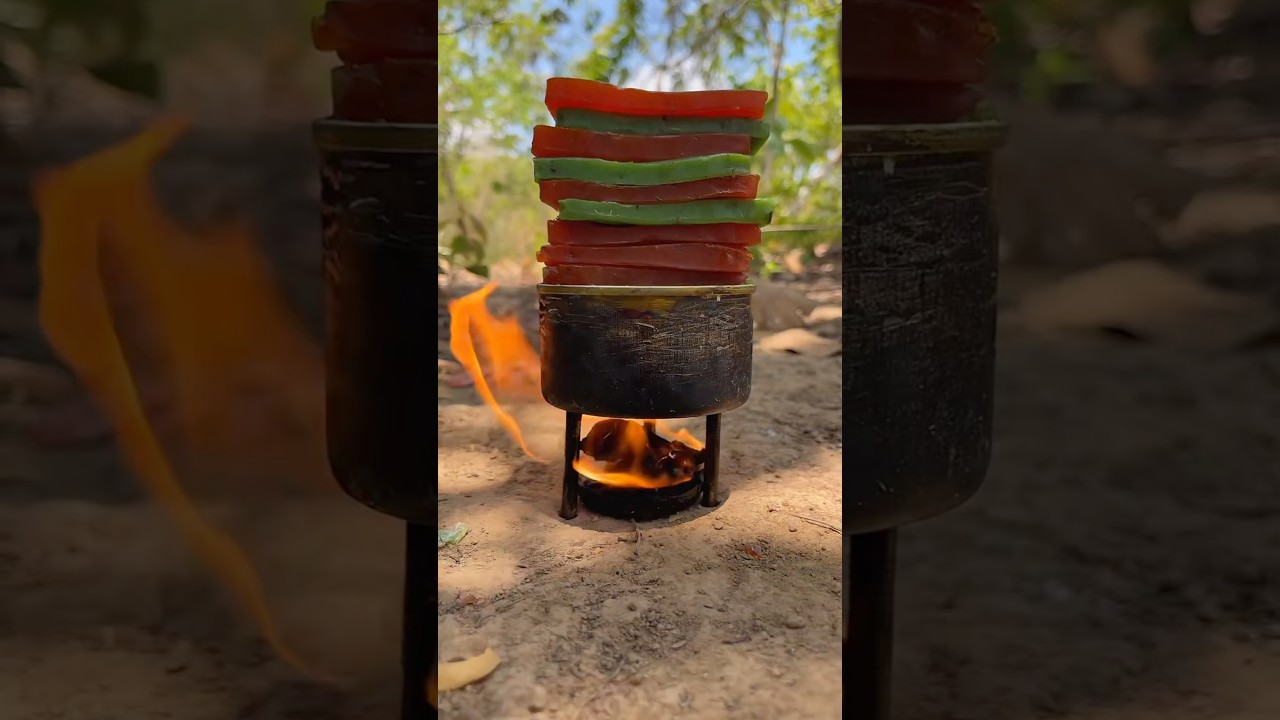 Survival Skills Mom Shows How to Make Soap and Water in forest #campping #outdoors #useful