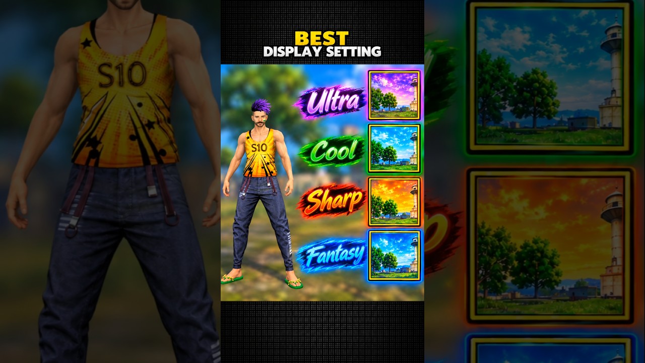 Best Display Setting in free fire 🔥| Free Fire Display Settings | Free Fire Headshot Setting