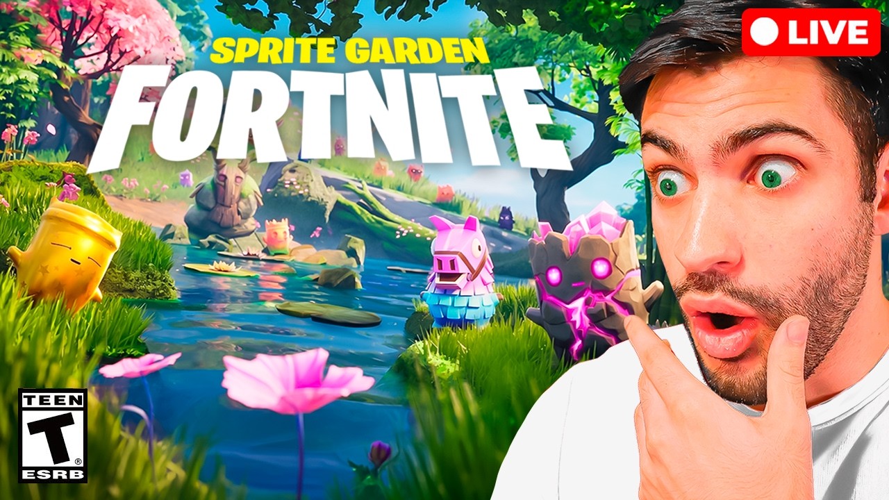 I Made a MYTHIC SPRITE GARDEN in Fortnite!