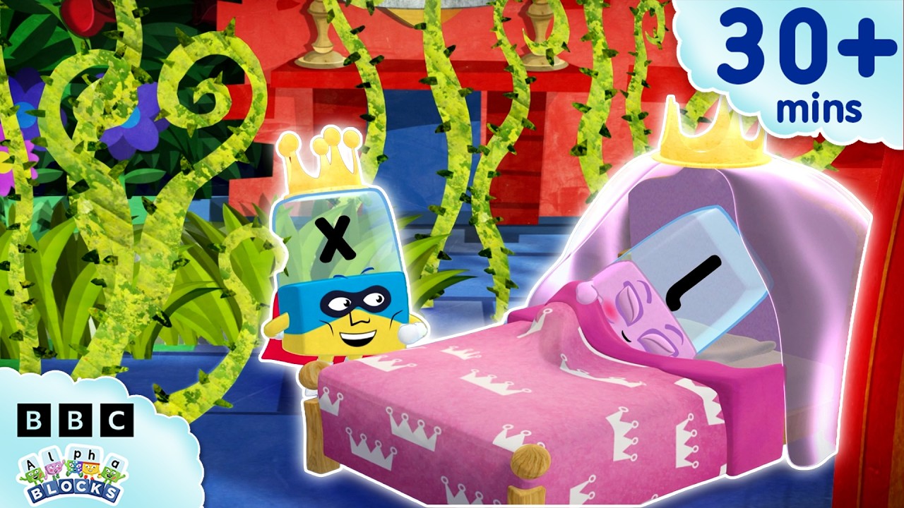 The Story of Sleeping Beauty | Learn to Read and Spell for Kids Compilation | Alphablocks