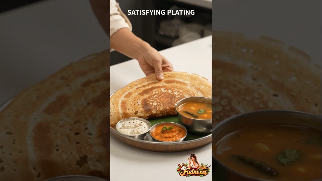 Crispy Dosa Recipe | The Ultimate South Indian Food ASMR 🔥 #Shorts