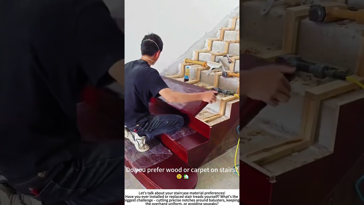 Installing Redwood Stair Treads – A Carpenter’s Touch for Lasting Beauty 🔨