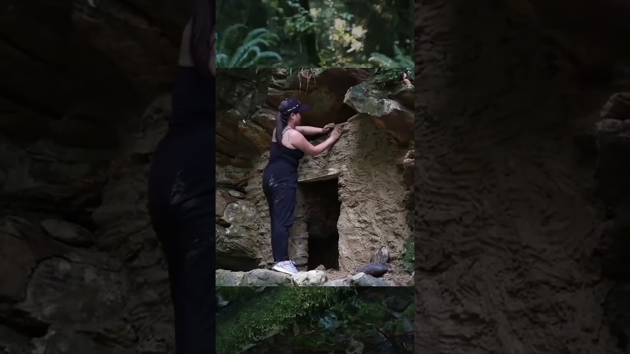 Building shelter #survival #bushcraft #shelter #wildlife #primitive #woodworking #diy #design #viral