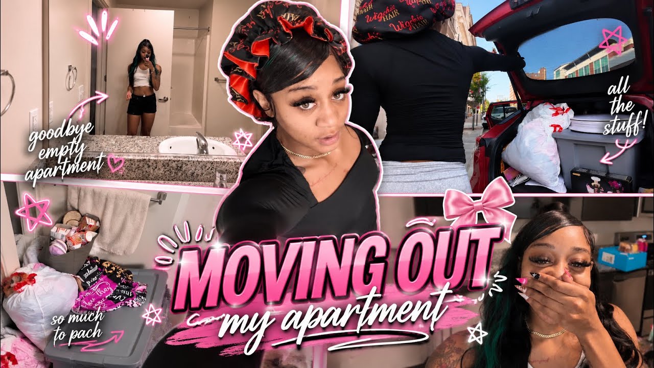 MOVING OUT MY FIRST APARTMENT😱💔👀(EMPTY APARTMENT TOUR)