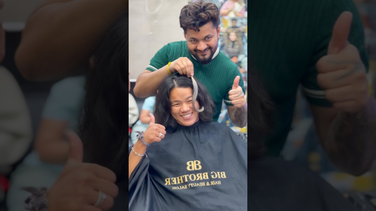 😱Wait for the Look🤌🏻❤️#haircut #haircolor #shorts #trending  #hairstyle #hair #viral #reels #yt