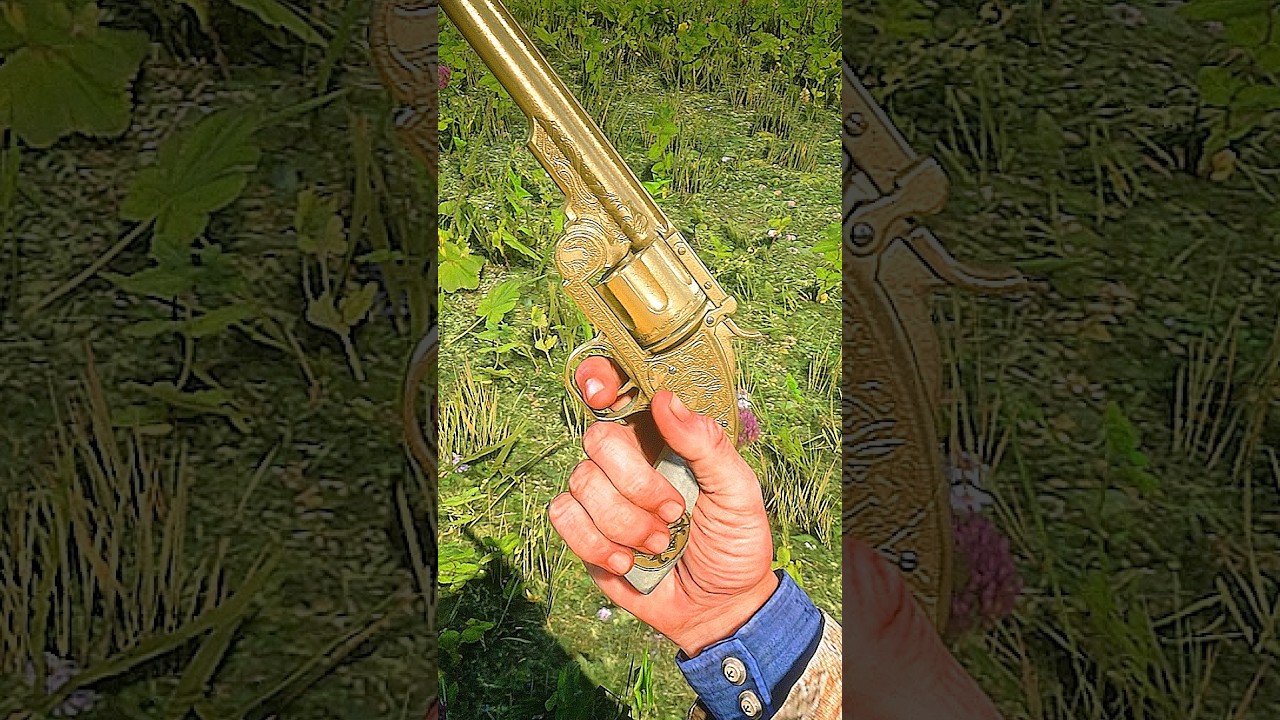 cómo conseguir el revolver dorado al principio del juega #rdr2