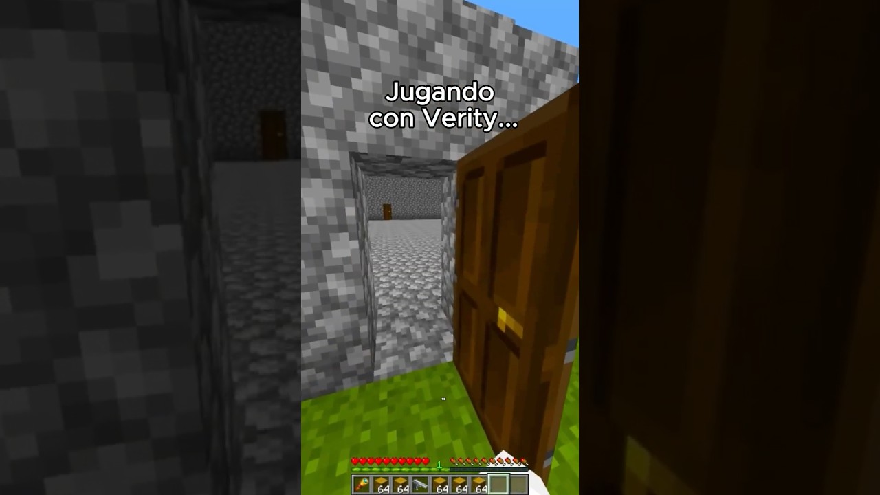 Construí una CASA IMPOSIBLE a Verity en Minecraft #soymanuel #minecraft #shorts