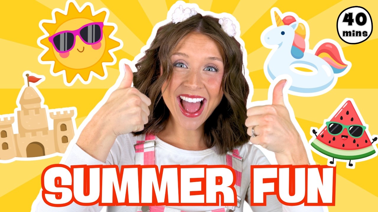 ☀️ Summer Fun with Ms Ash | Toddler Learning Video | Beach Party, Colors, Counting & More! 🏖️🍉🌊