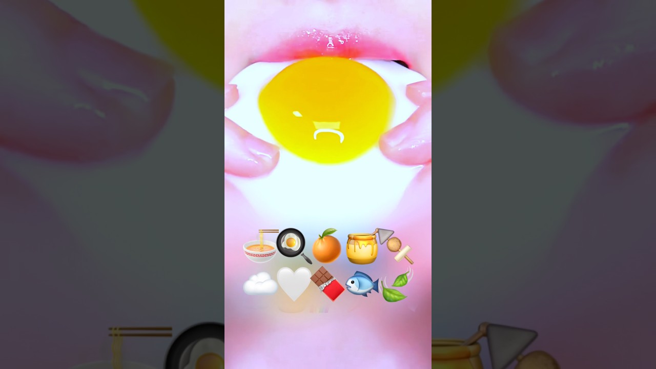 Asmr emojifood | cr:milkeating | #shorts #mukbang #asmr #food #yt #subscribe #tiktok #fyp
