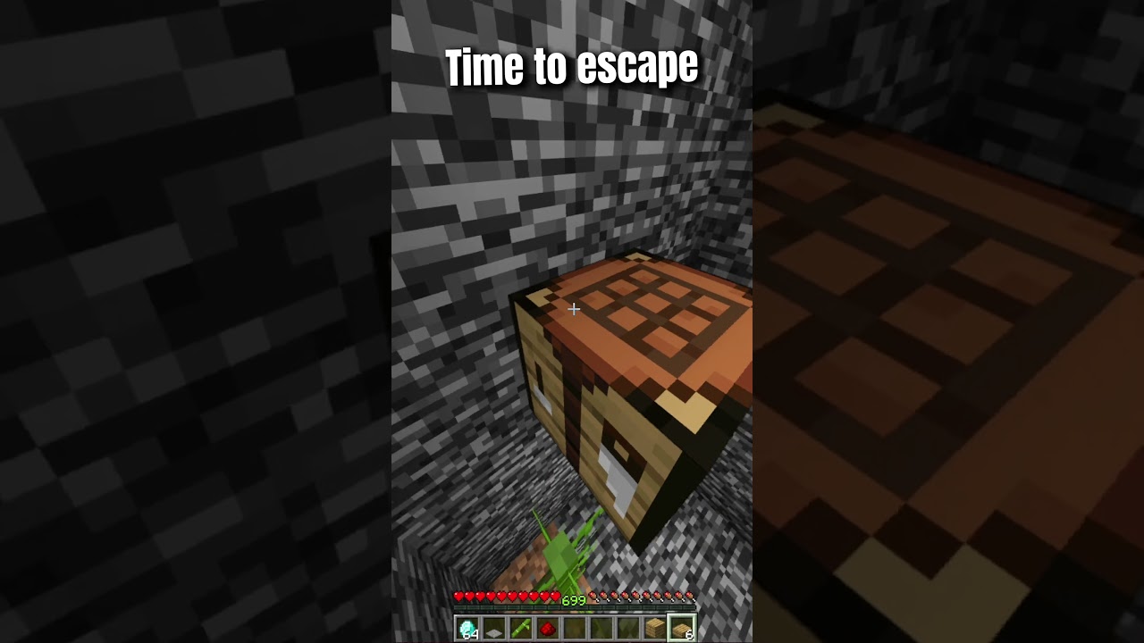 Minecrafter Bedrock Traps Escape vs God IQ #minecraft #shorts