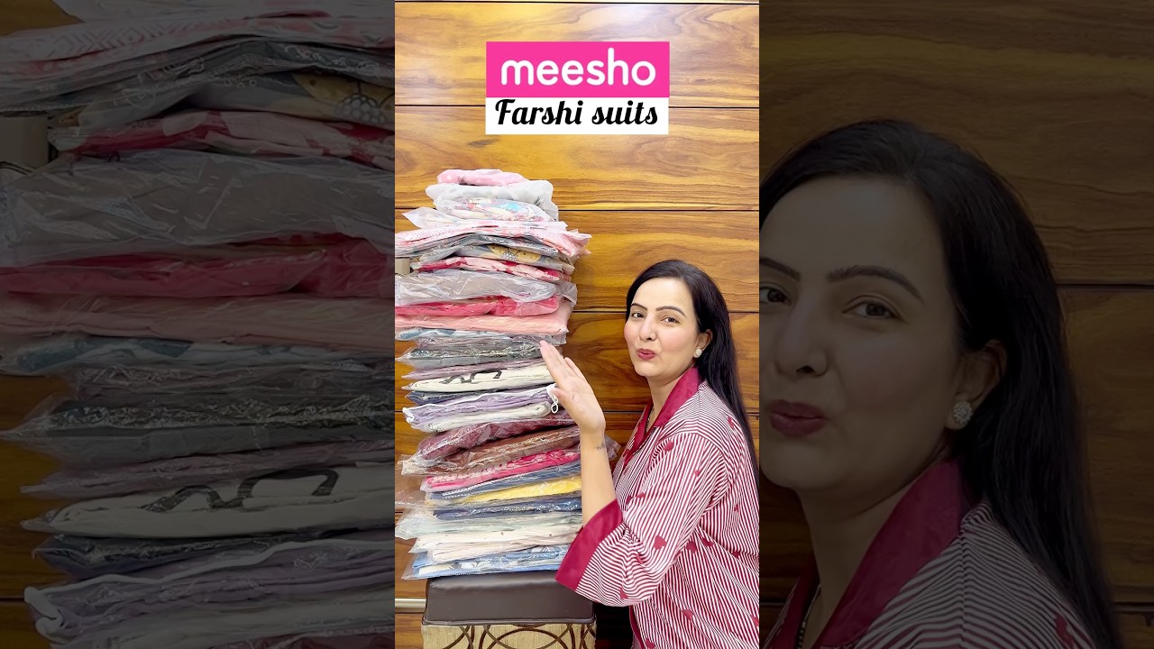 Meesho farshi suits #meesho #fyp #haul #fashion #ytshorts #trending #onlineshopping