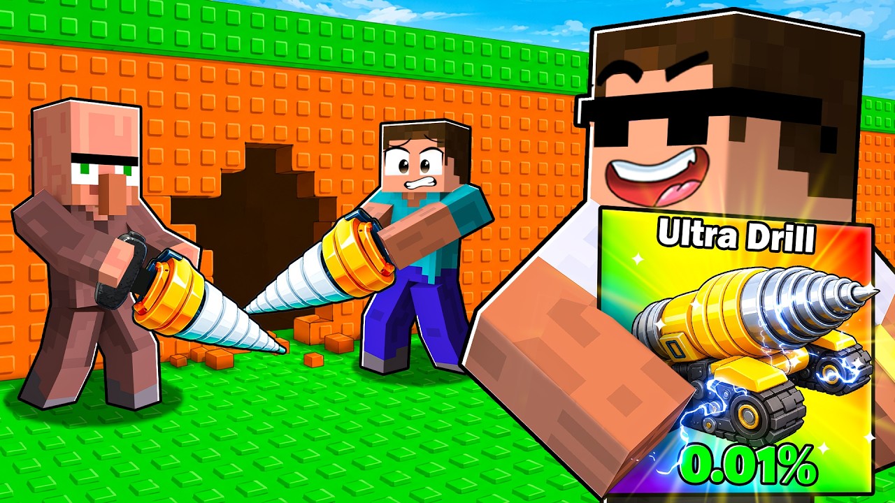 I Pretended To Be a NOOB, Then Used Ultra Drill in Roblox..