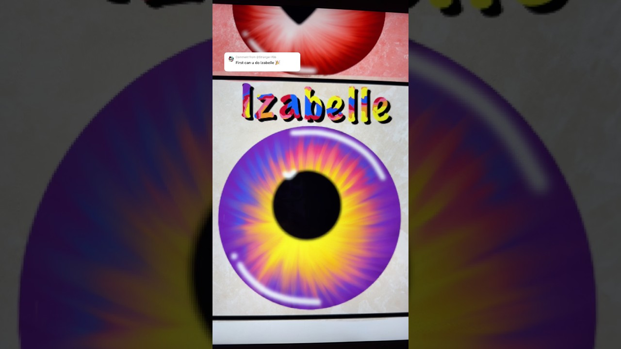 eye series | izabelle🎉 | #shorts #procreate #digitalart #shortsviral #satisfying #viral #art