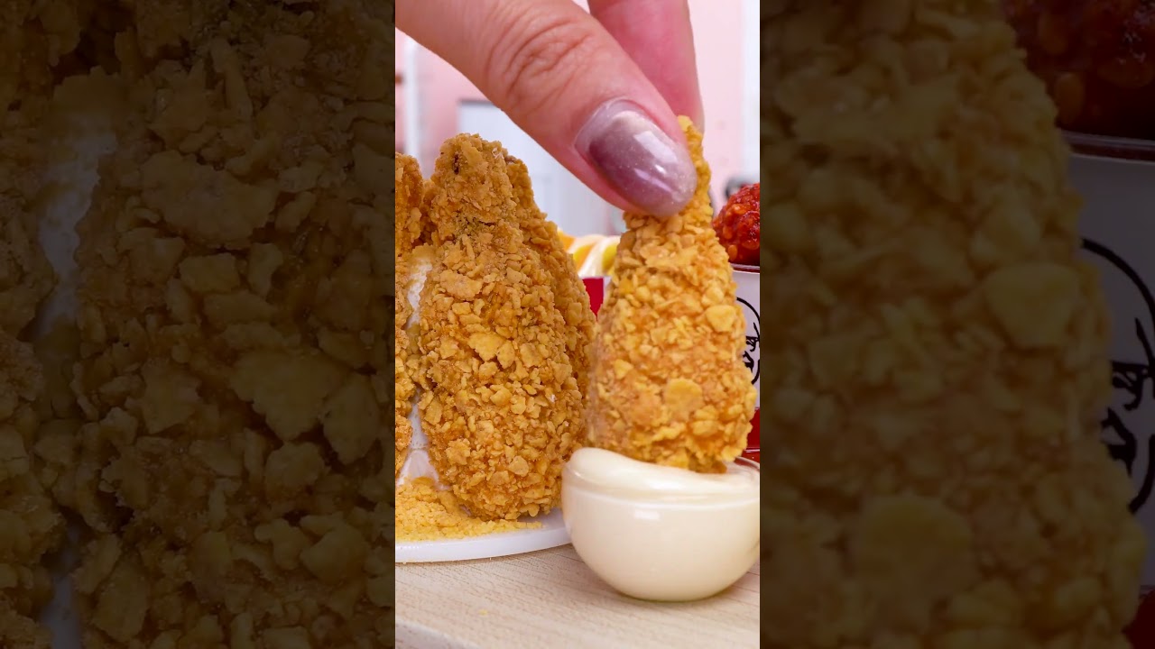 Best Of Korean Food 🍗  Satisfying ASMR  Mini Food #shorts #asmr #miniature #minifood