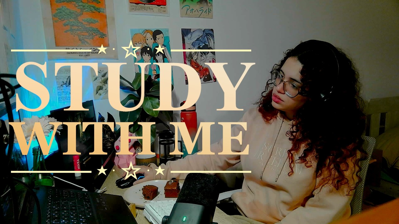 Study With Me 7H 📚 50/10 | 🌧️​ rain and thunder sounds ⛈️