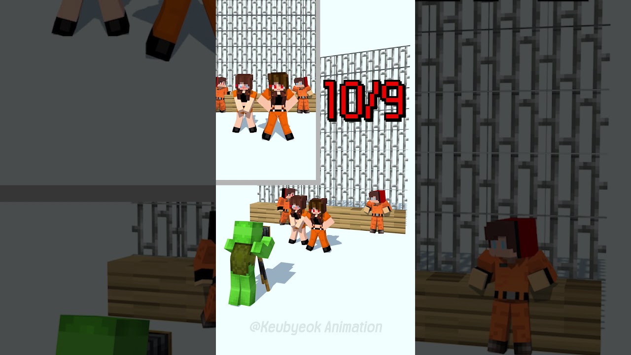 Let's learn how to dance from Dark JJ sister 2 - MAIZEN Minecraft Animation