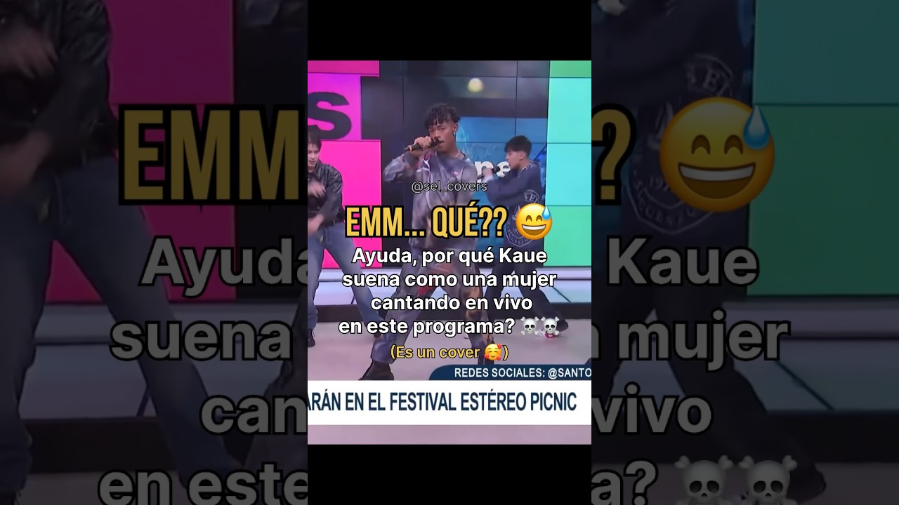 Como que Kaue suena muy raro cantando en vivo🤨☠️ (es mi voz) #santosbravos #vocalcover #kca