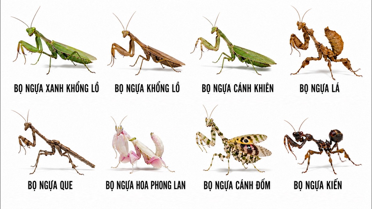 8 Loài Bọ Ngựa Cực Hiếm Mà Bạn Gặp Mỗi Ngày !