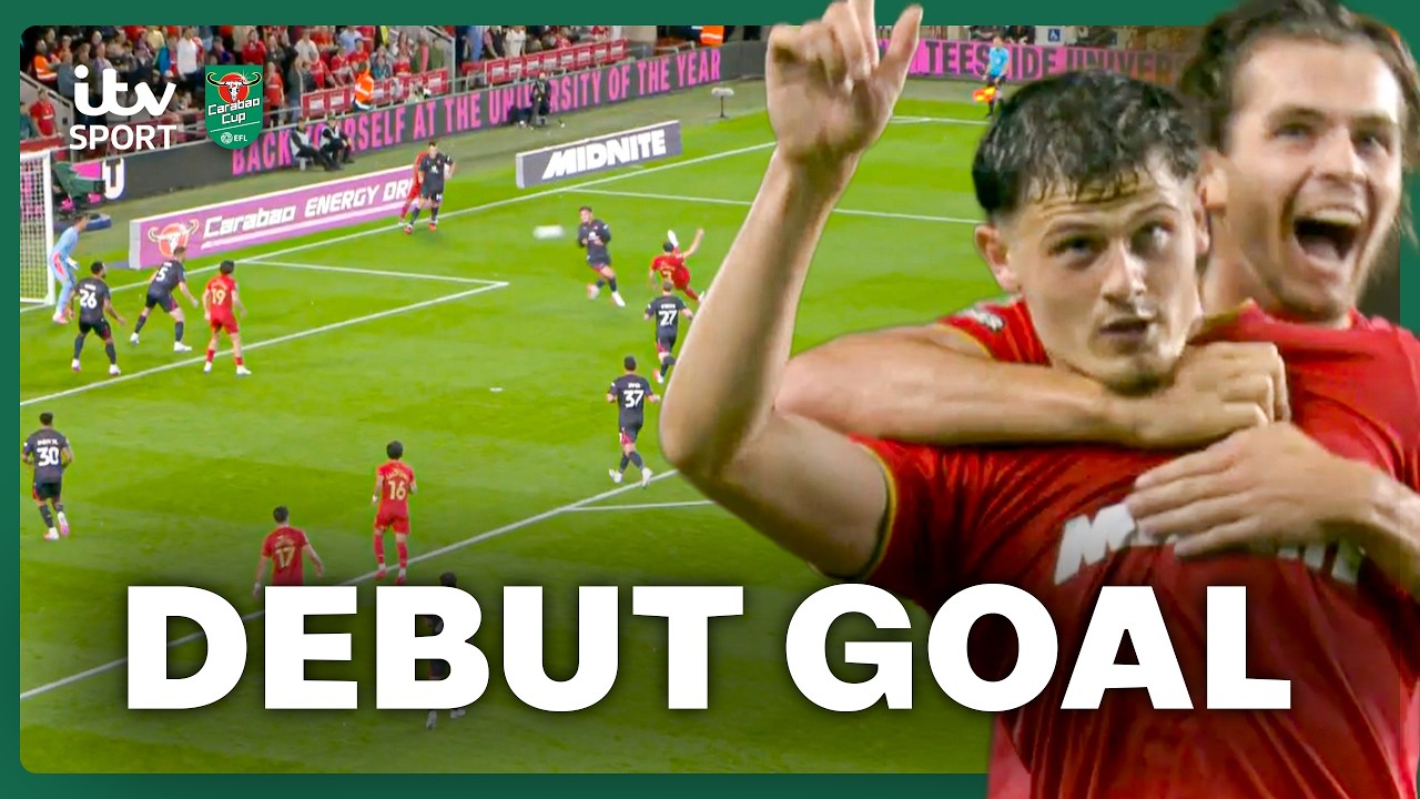Will Lankshear Scores Unbelievable Debut Volley! | Middlesbrough v Wrexham | Carabao Cup