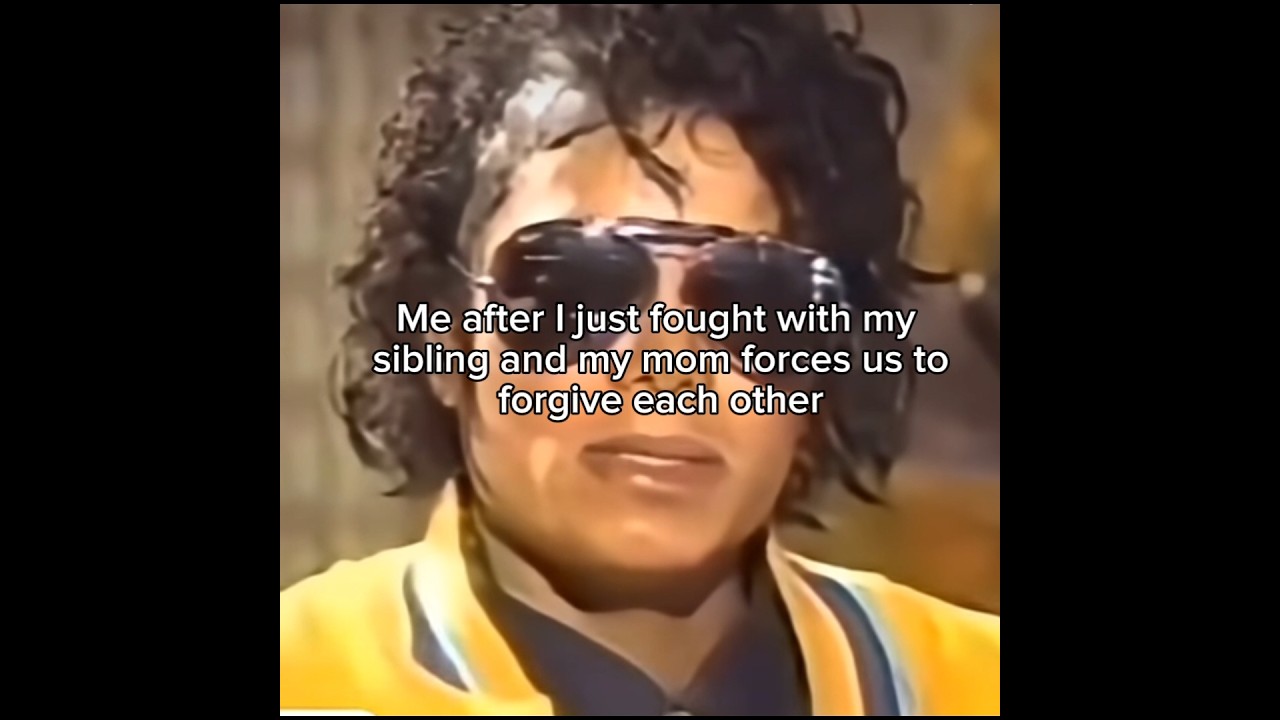 Then we just start fighting again 😭✌️ #michaeljackson #fypシ #meme #1millon