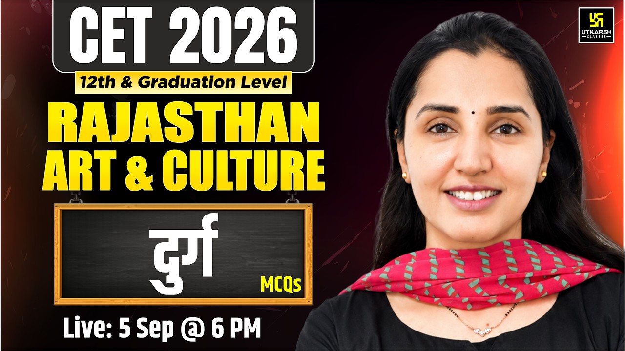 Rajasthan Ke Durg | Rajasthan Art & Culture | CET 12th & Graduation | Important MCQs | Nikita Ma’am