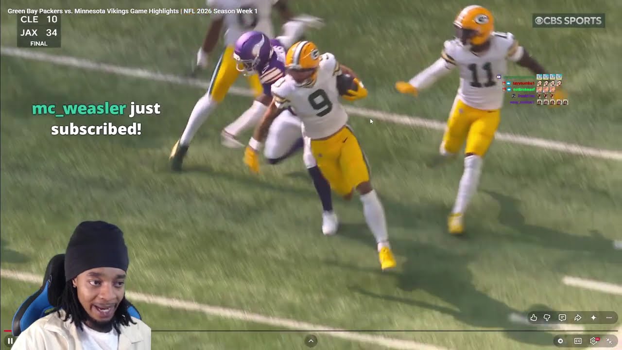 FlightReacts To Green Bay Packers vs. Minnesota Vikings Game Highlights | NFL 2026 Season Week 1!