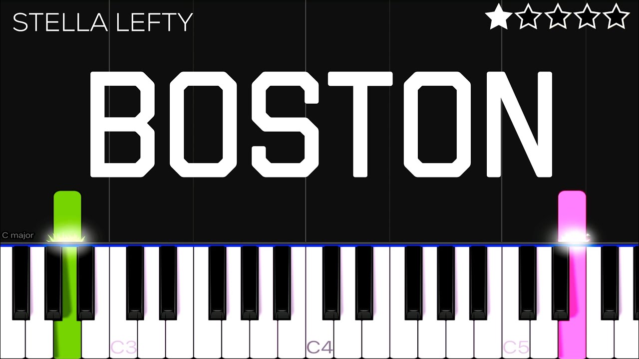 Stella Lefty - Boston | EASY Piano Tutorial