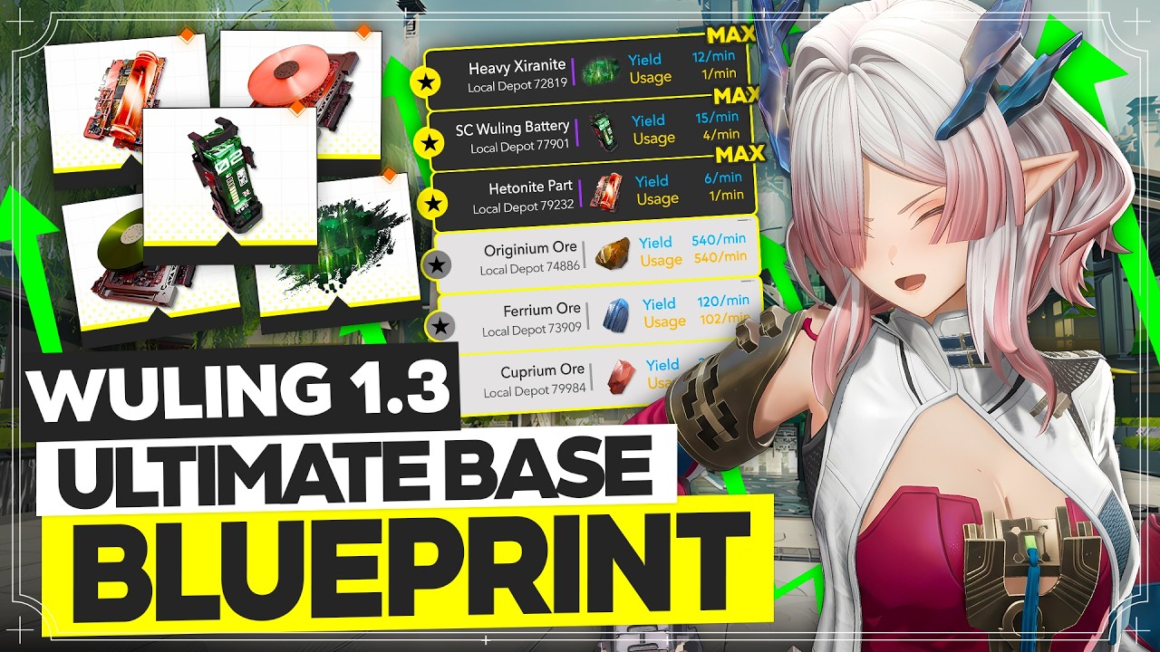 1.3 Wuling Factory Blueprints - Max Profit Mega Base Blueprint Asia/NA/EU【Arknights: Endfield】