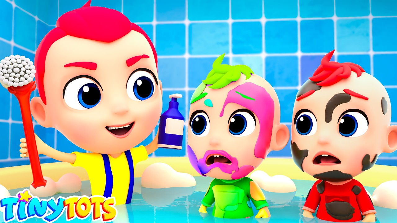 No No Bath Time Song | Healthy Habits | Nursery Rhymes & Kids Songs | Tinytots